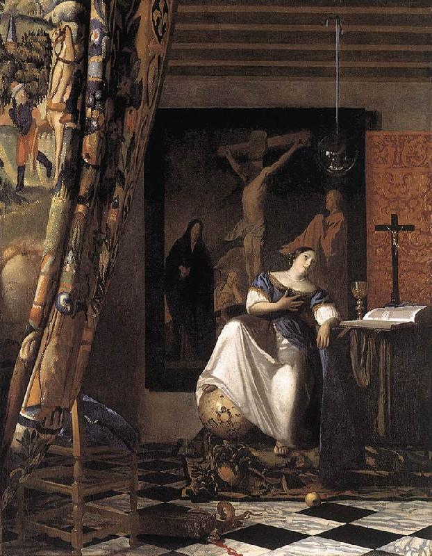 Jan Vermeer The Allegory of the Faith oil painting picture
